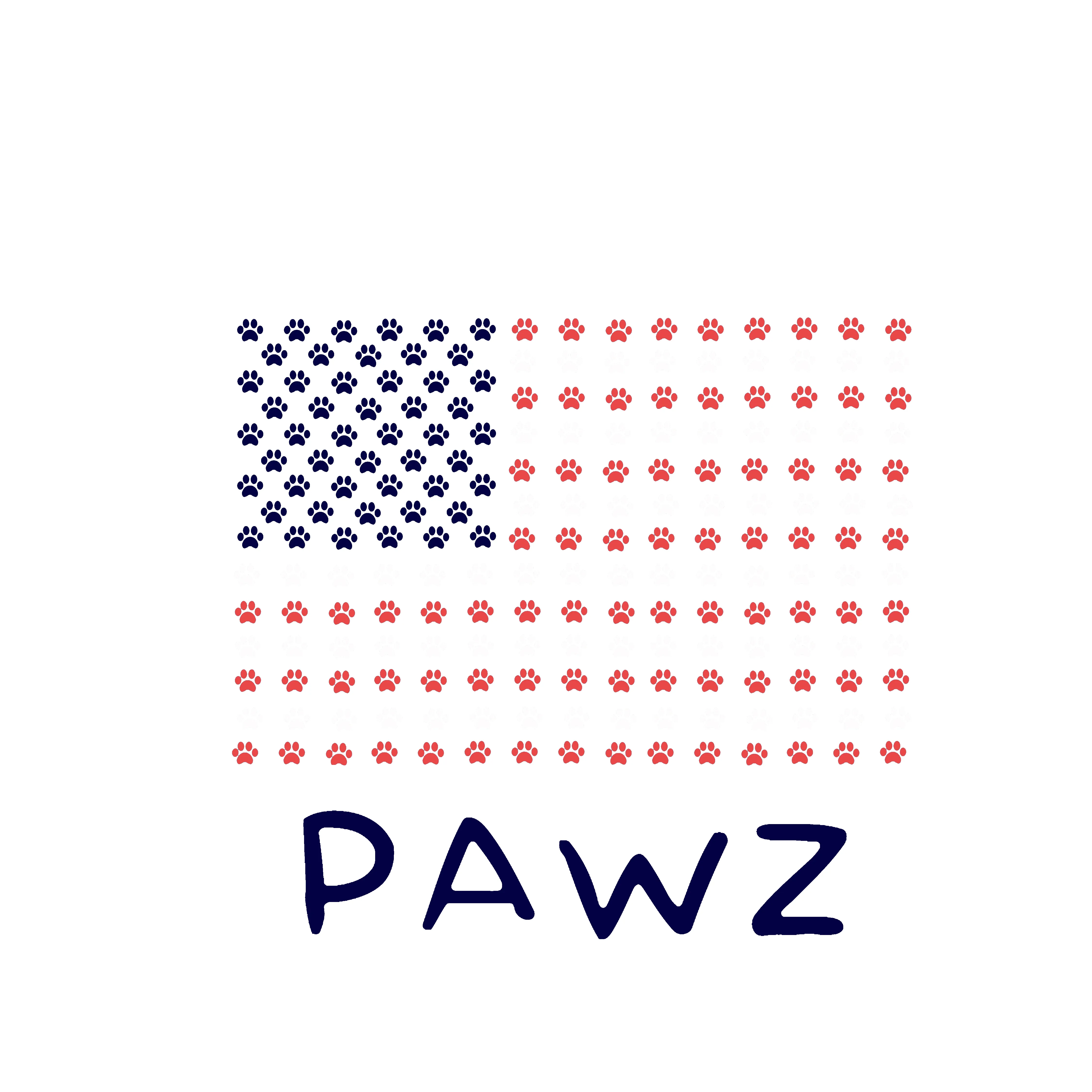Flag Pawz (Adult Short Sleeve T-Shirt) sold by PAWZ product image thumbnail 3