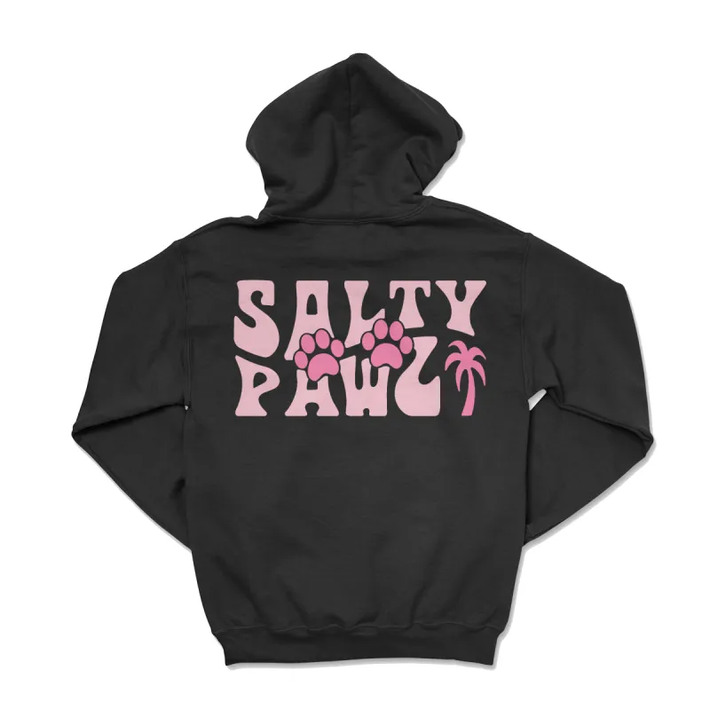 Salty Pawz Black/Pink (Adult Hoodie) sold by PAWZ