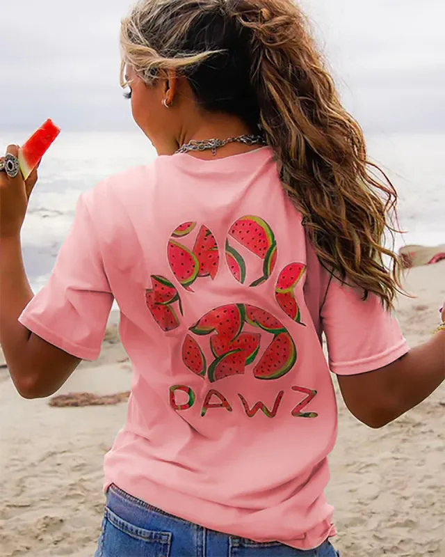 Watermelon Print Tee sold by PAWZ