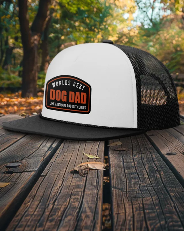 Worlds Best Dog Dad Foam Trucker Hats sold by PAWZ