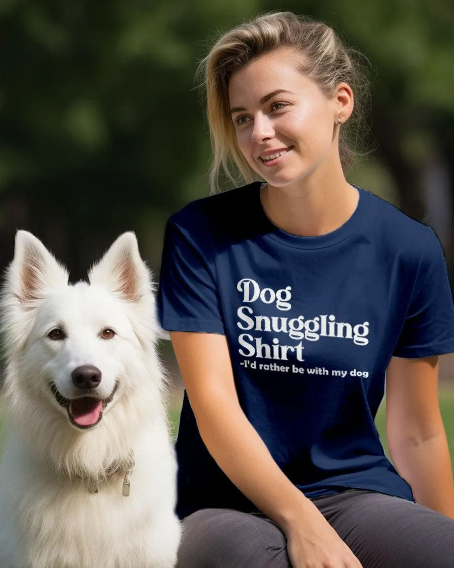 Dog Snuggling Shirt Tee sold by PAWZ