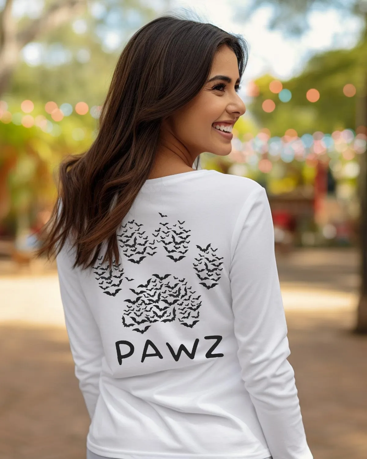Pawz Bats Long Sleeve (Back Print) sold by PAWZ