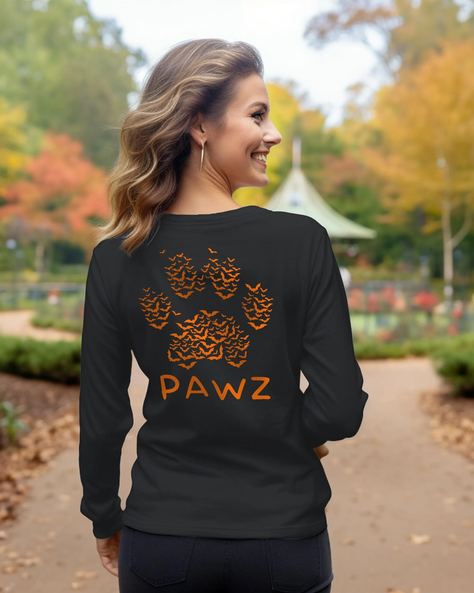 Pawz Bats Long Sleeve (Back Print) sold by PAWZ product image thumbnail 2