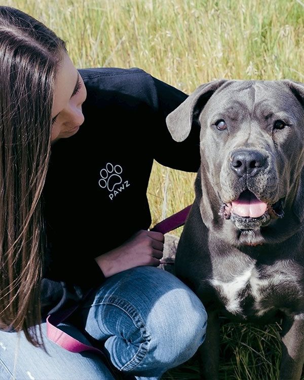 White Heart Dog Lover Black Long Sleeve sold by PAWZ product image thumbnail 3