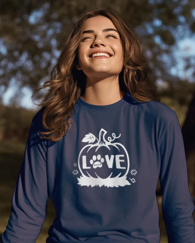 Pumpkin Love Long Sleeve T-Shirt sold by PAWZ