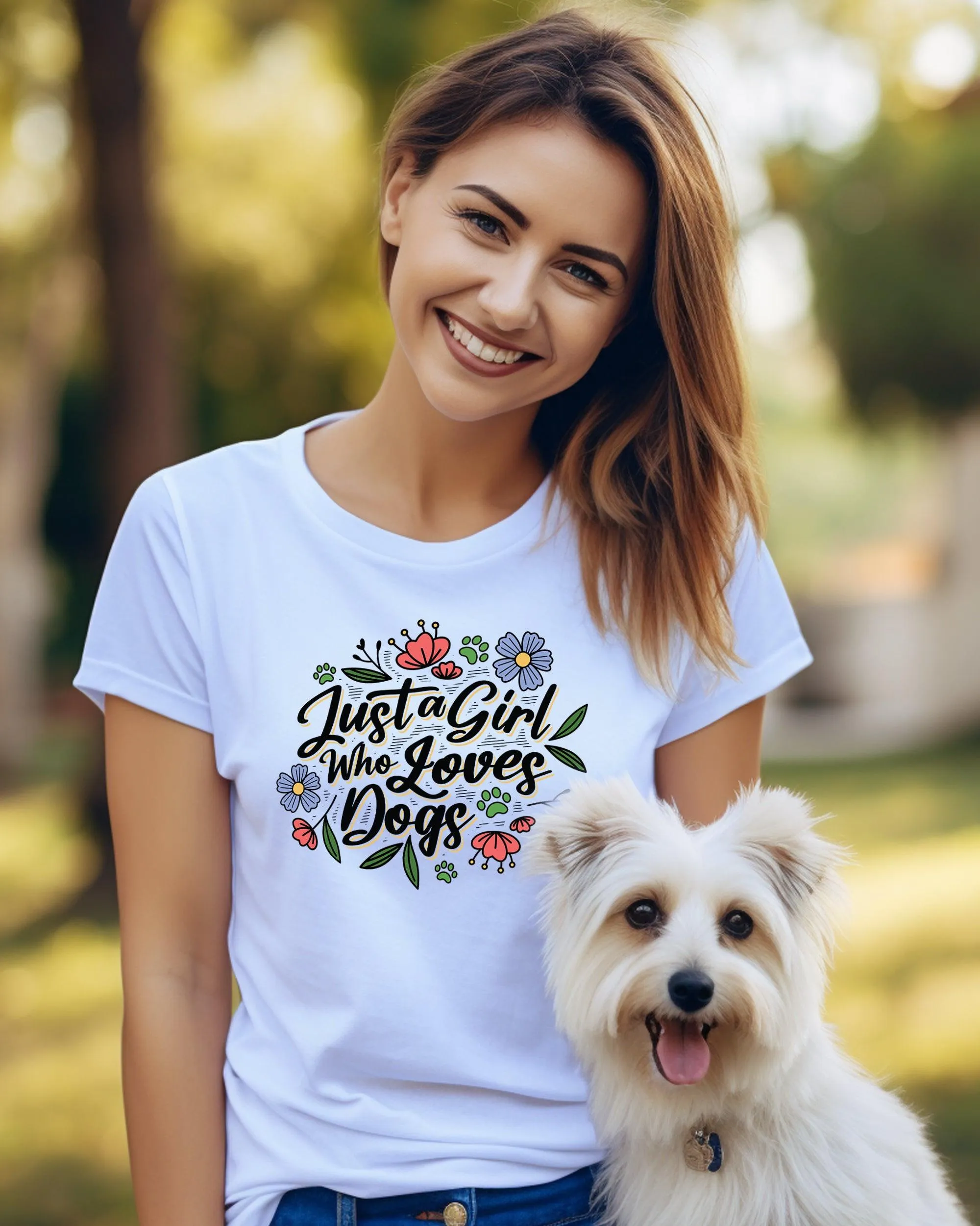 Just A Girl Who Loves Dog Tee sold by PAWZ