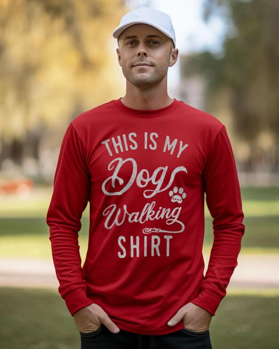 This Is My Dog Walking Long Sleeve T-Shirt sold by PAWZ product image thumbnail 3