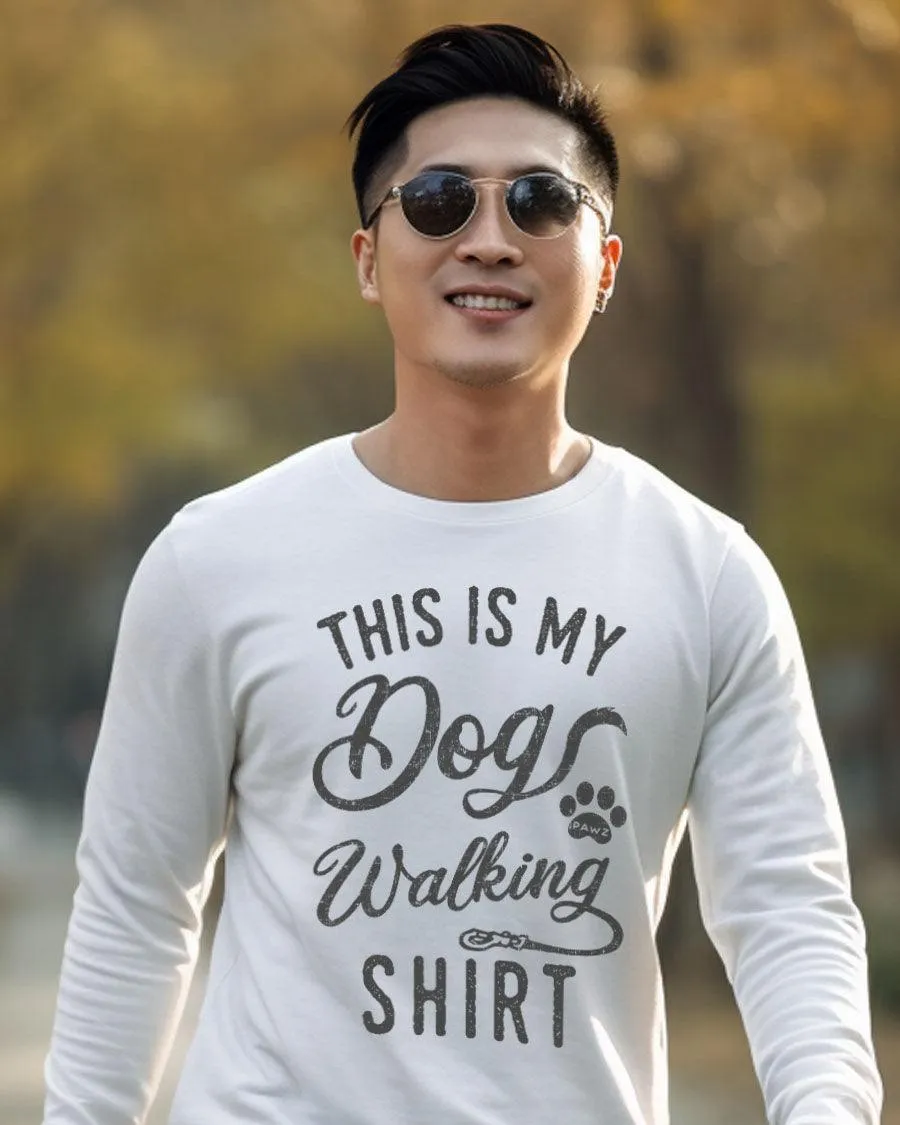 This Is My Dog Walking Long Sleeve T-Shirt sold by PAWZ product image thumbnail 4