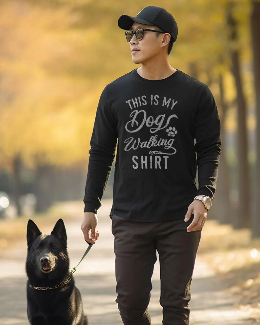This Is My Dog Walking Long Sleeve T-Shirt sold by PAWZ product image thumbnail 2
