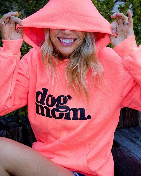 Dog Mom Black Print Hoodie sold by PAWZ