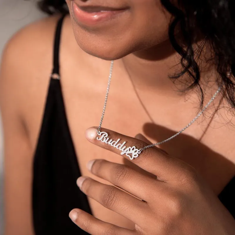 Dog Mom Personalized Necklace sold by PAWZ