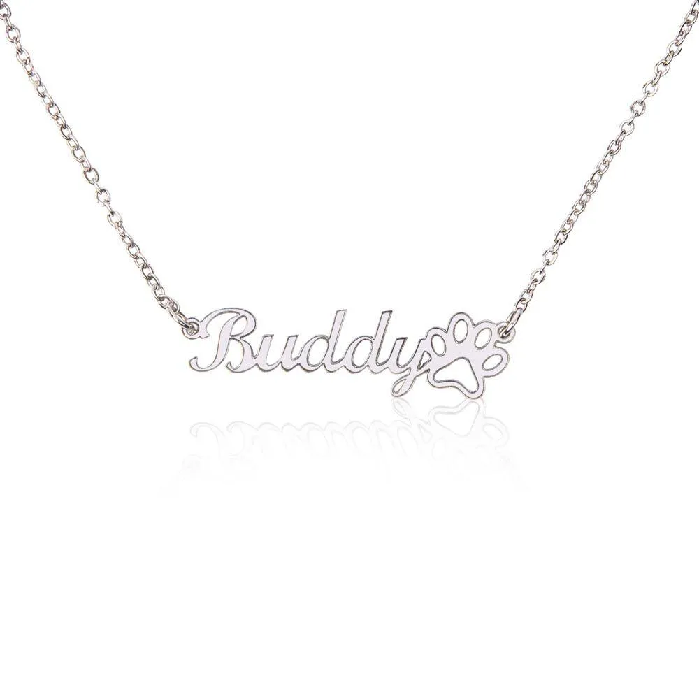 Dog Mom Personalized Necklace sold by PAWZ product image thumbnail 2