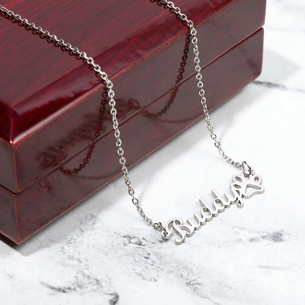 Dog Mom Personalized Necklace sold by PAWZ product image thumbnail 5
