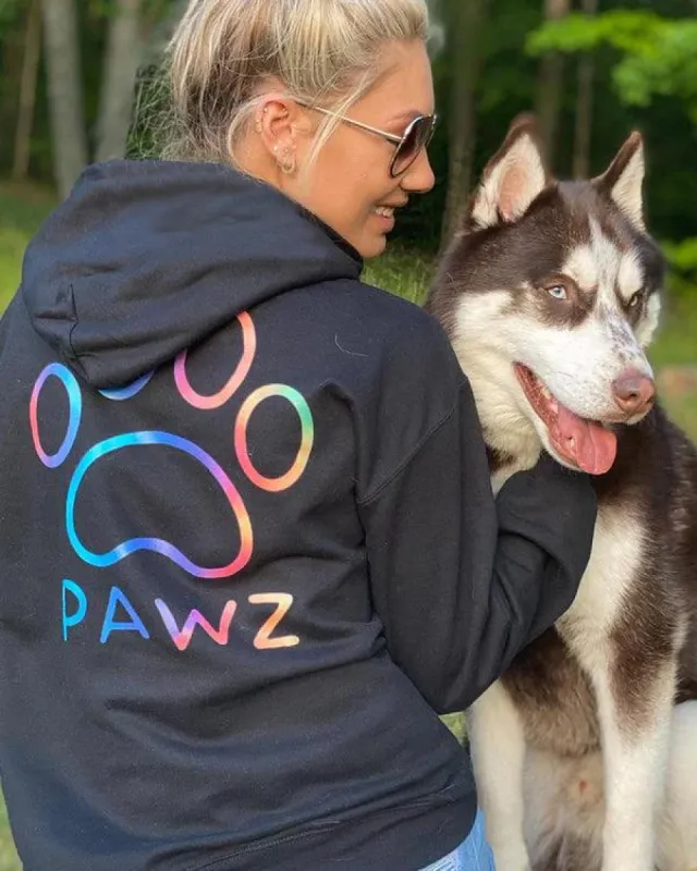 Rainbow Classic College Hoodie sold by PAWZ