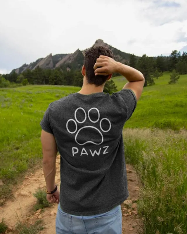 Men's White Classic Print Tee sold by PAWZ