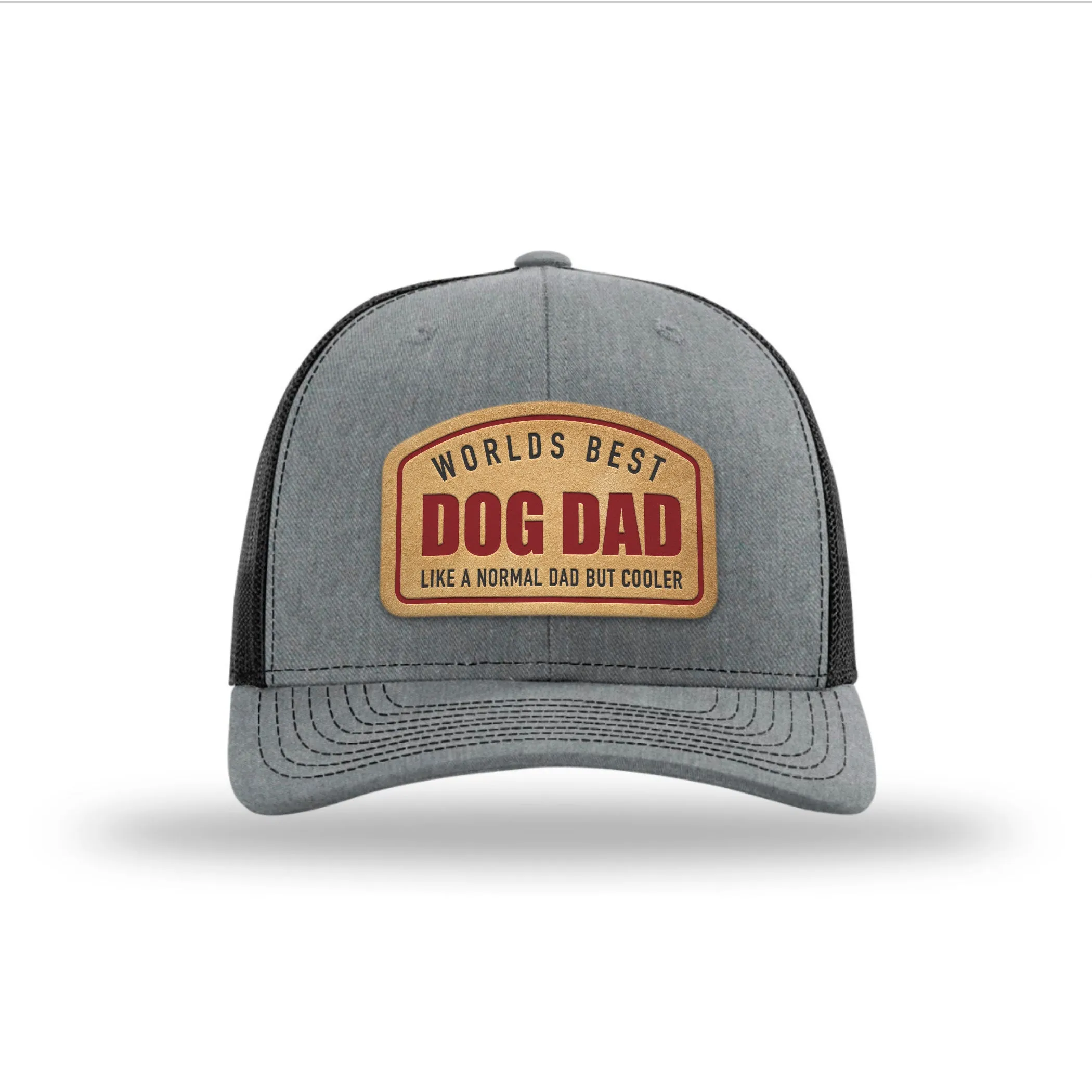 Worlds Best Dog Dad Brown Patch Hats sold by PAWZ product image thumbnail 5