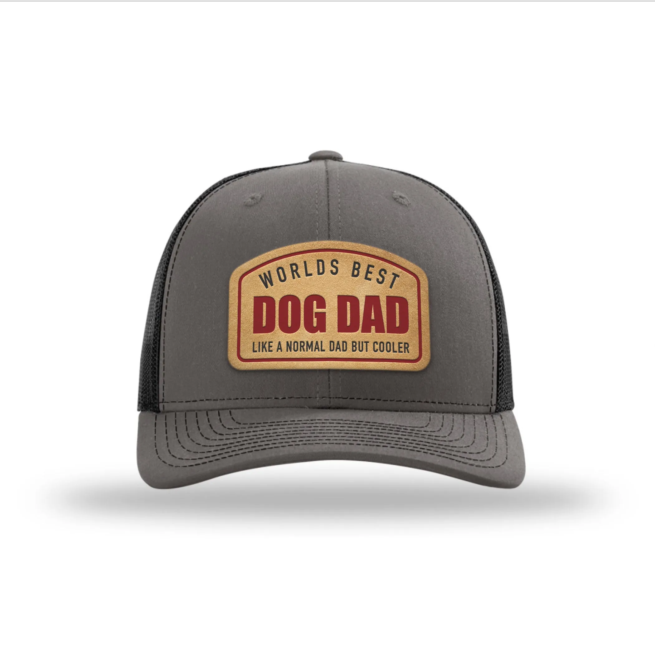 Worlds Best Dog Dad Brown Patch Hats sold by PAWZ product image thumbnail 4