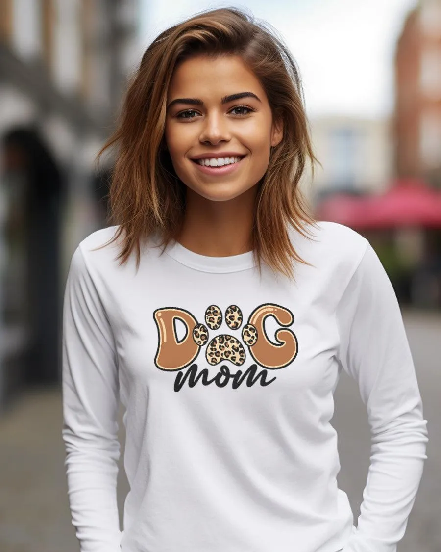 Dog Mom Cheetah Print Long Sleeve sold by PAWZ product image thumbnail 2