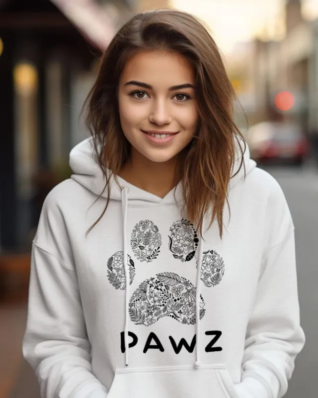 Pawz Leaves Outline Hoodie sold by PAWZ