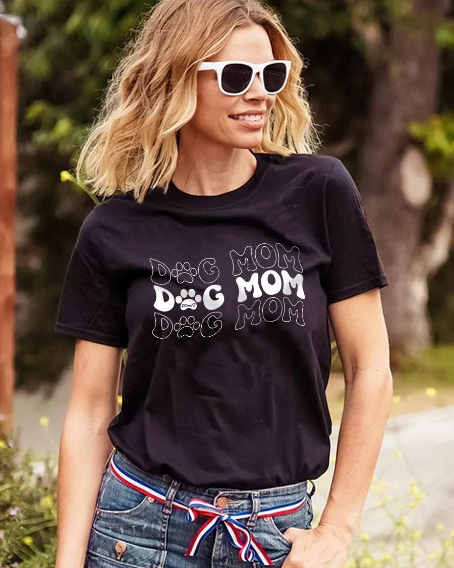 Dog Mom Pawz Tee sold by PAWZ