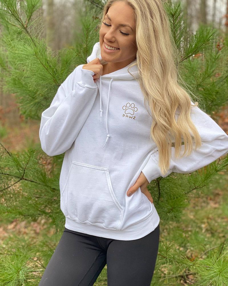 Whimsical Christmas White Hoodie sold by PAWZ product image thumbnail 3