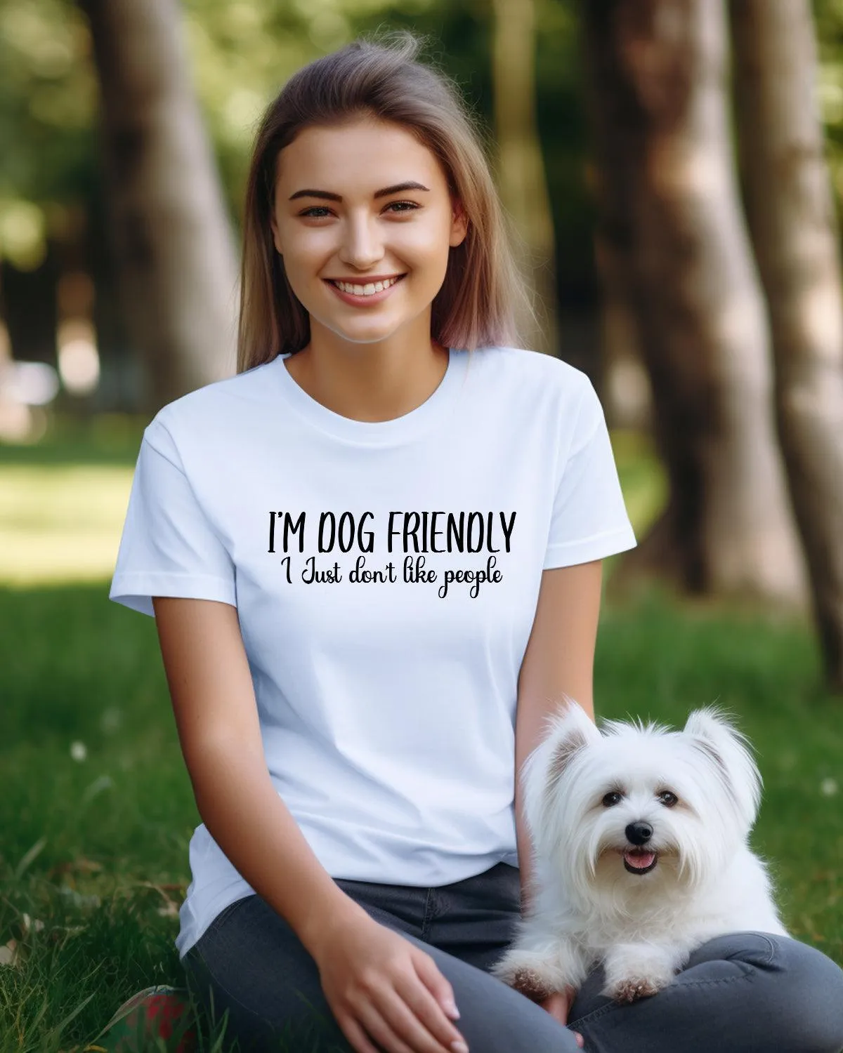 I'm Dog Friendly Tee sold by PAWZ product image thumbnail 2