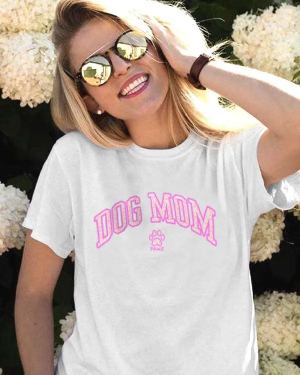 Dog Mom Pink Tee sold by PAWZ
