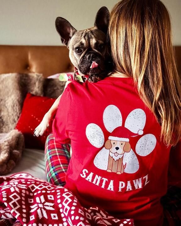 Santa Pawz Back Print Long Sleeve sold by PAWZ