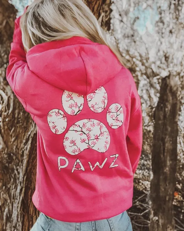 Cherry Blossom Hoodie sold by PAWZ