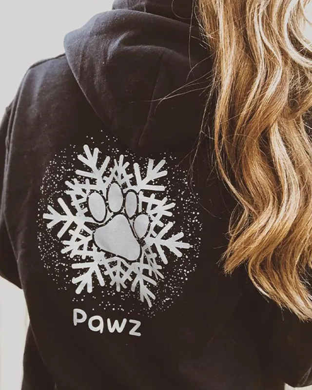 Silver Snowflake Back Print Hoodie sold by PAWZ