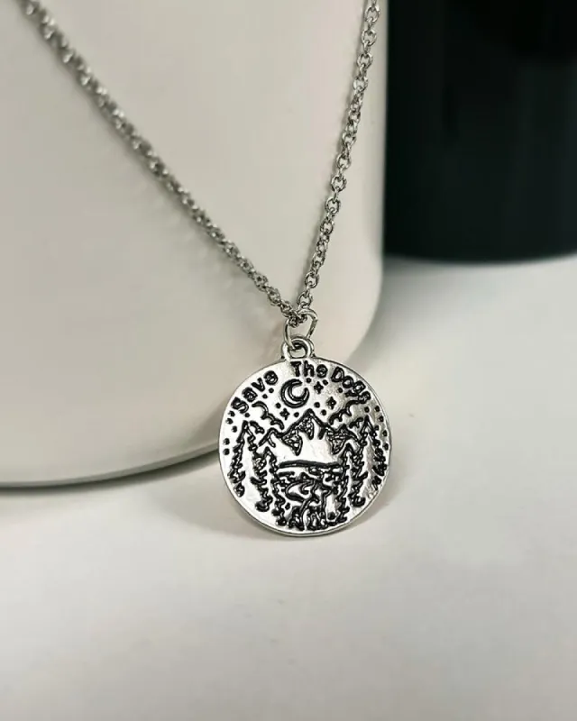Scenic Silver Pendant Necklace sold by PAWZ
