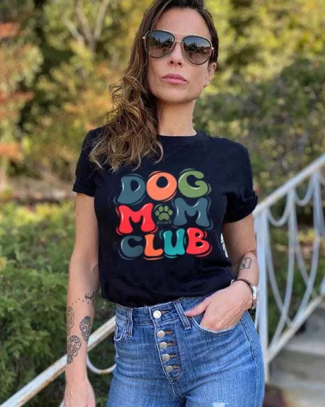 Dog Mom Club Tee sold by PAWZ