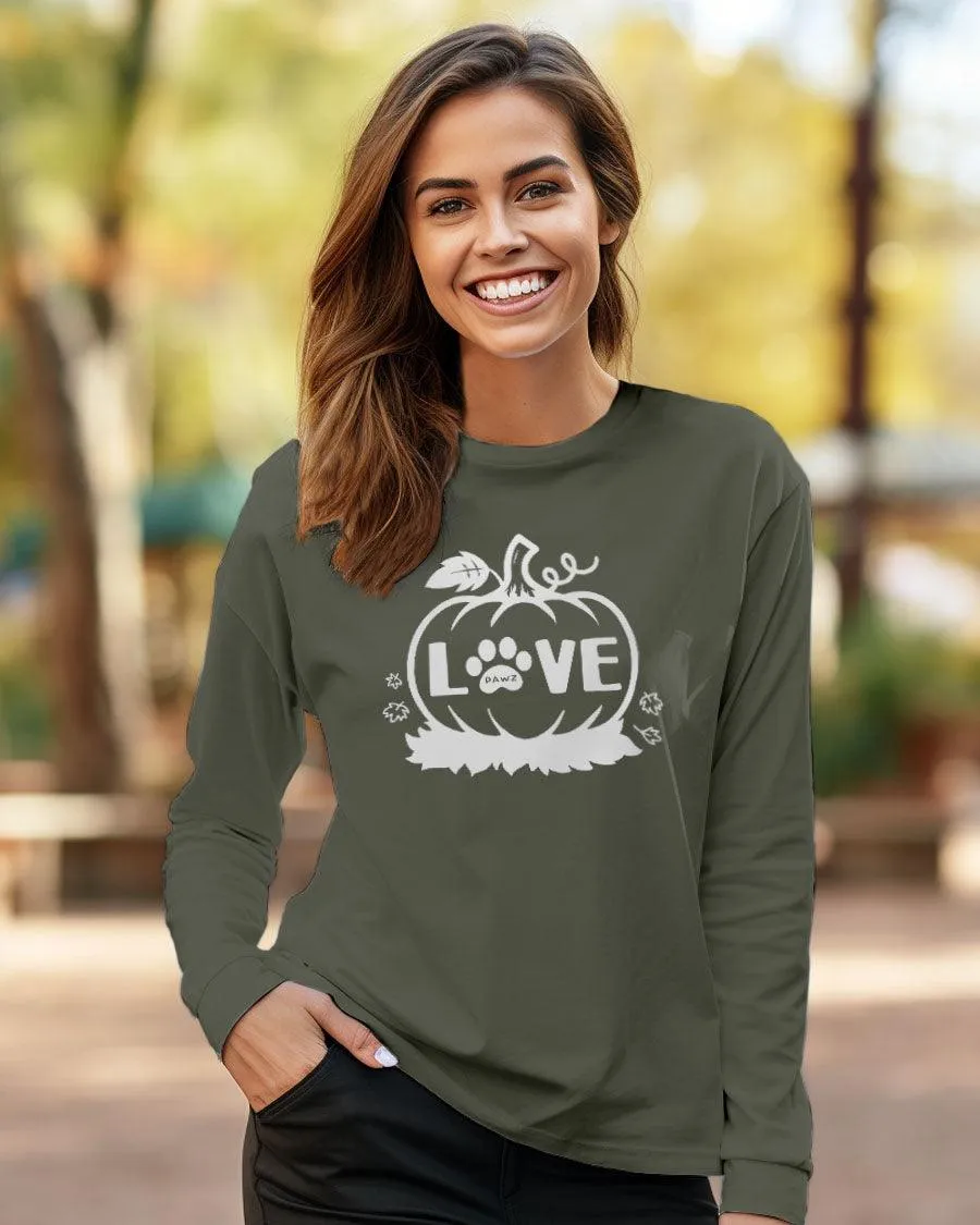 Pumpkin Love Long Sleeve sold by PAWZ product image thumbnail 2