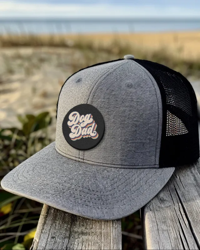 Dog Dad Retro Patch Hats sold by PAWZ