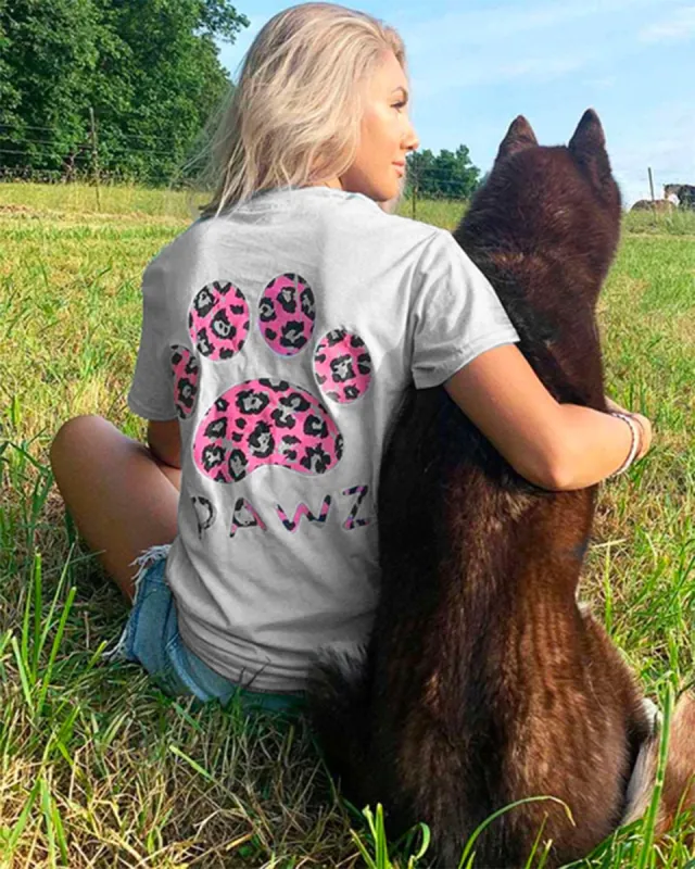 Pink Cheetah Tee sold by PAWZ