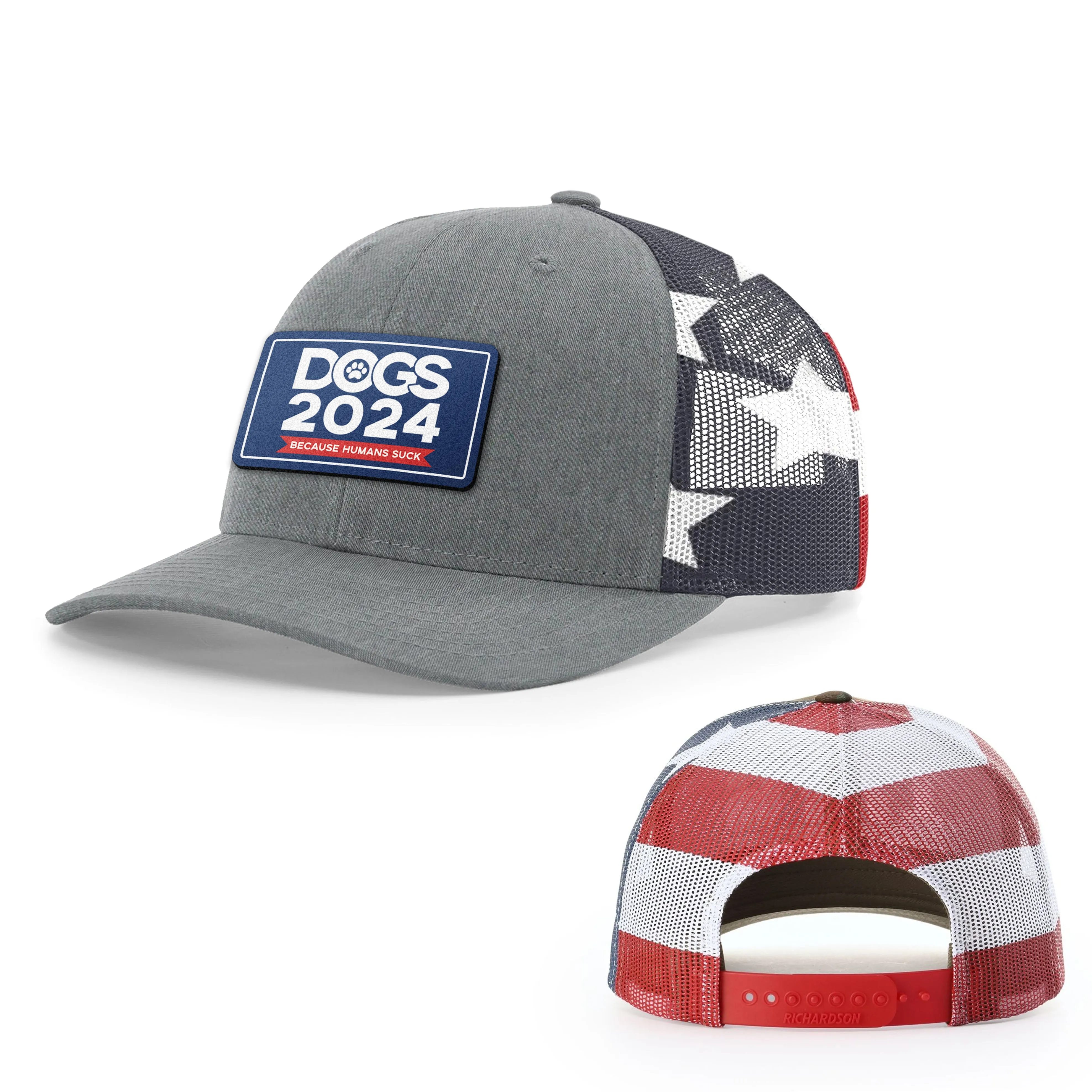 Dogs 2024 Flag Patch Hat sold by PAWZ product image thumbnail 2