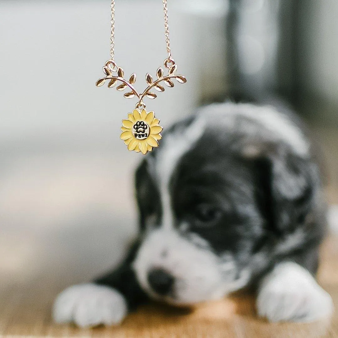 Sunflower Necklace sold by PAWZ