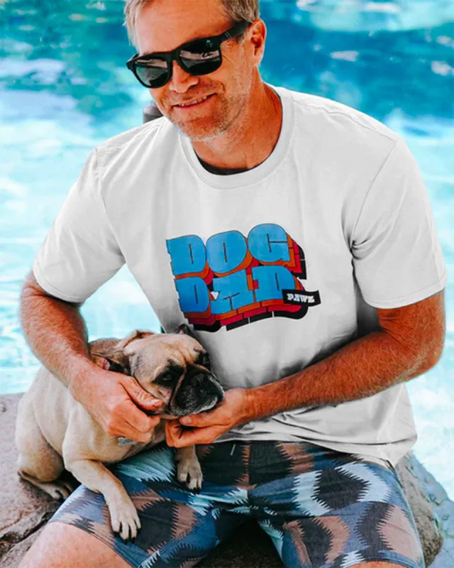 Retro Dog Dad Tee sold by PAWZ