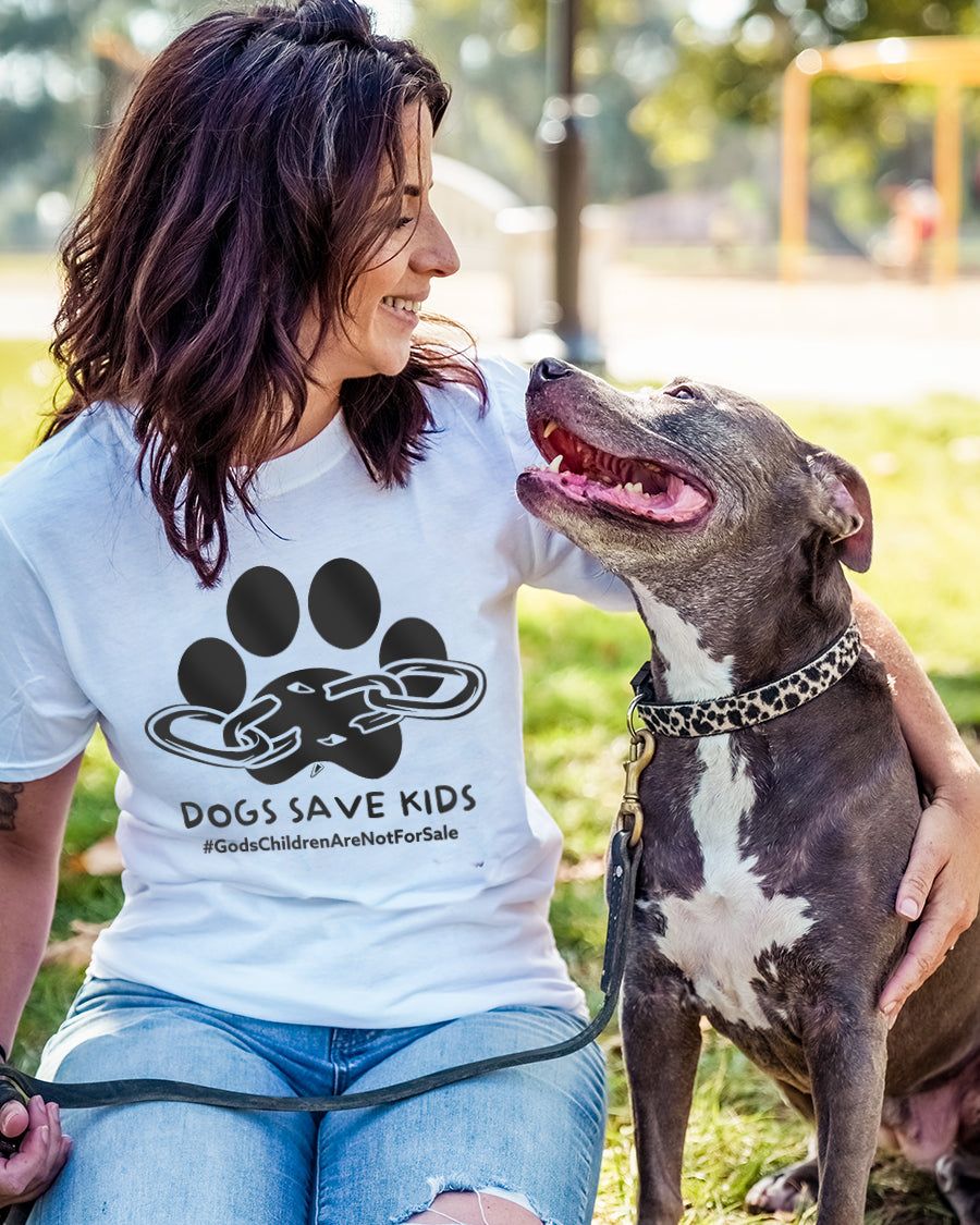 Dogs Save Kids Tee sold by PAWZ