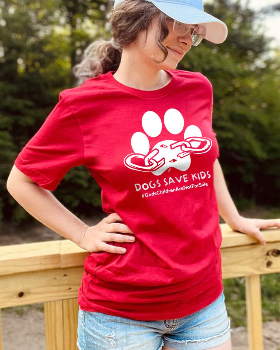Dogs Save Kids Tee sold by PAWZ product image thumbnail 4