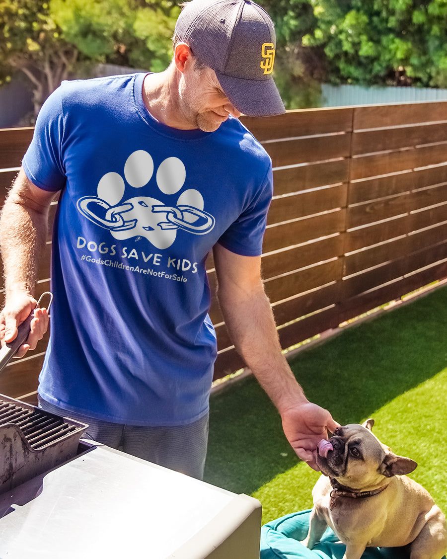 Dogs Save Kids Tee sold by PAWZ product image thumbnail 5