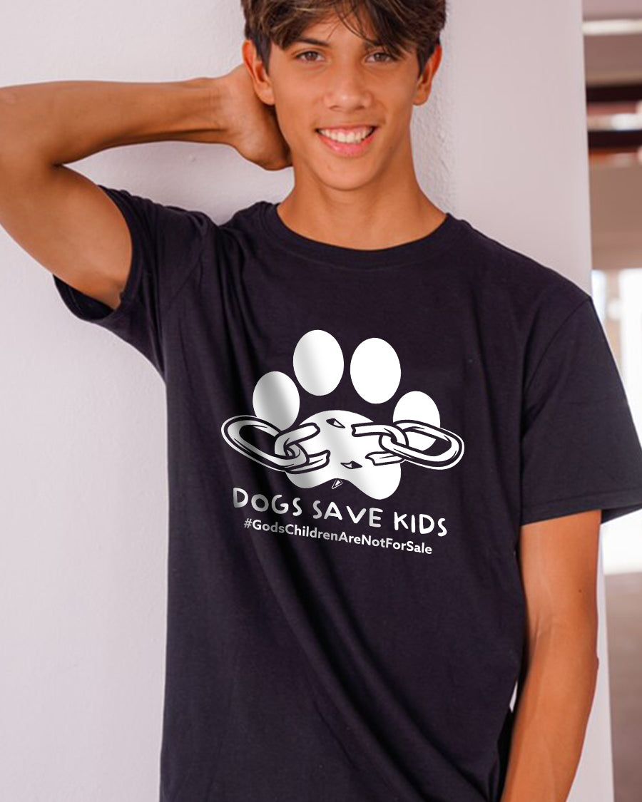 Dogs Save Kids Tee sold by PAWZ product image thumbnail 2