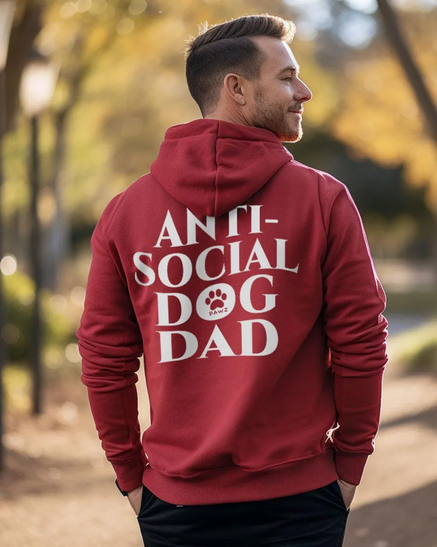 Anti-Social Dog Dad Hoodie sold by PAWZ product image thumbnail 3