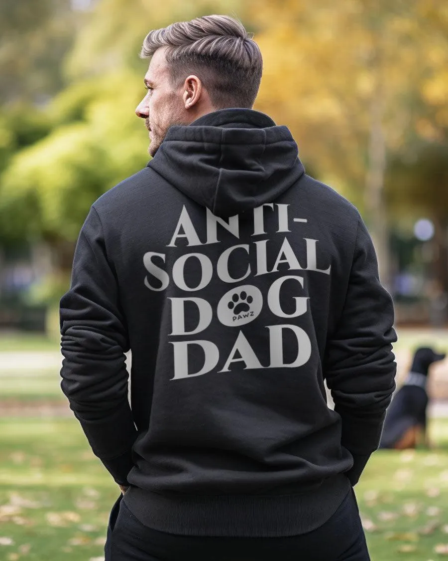 Anti-Social Dog Dad Hoodie sold by PAWZ
