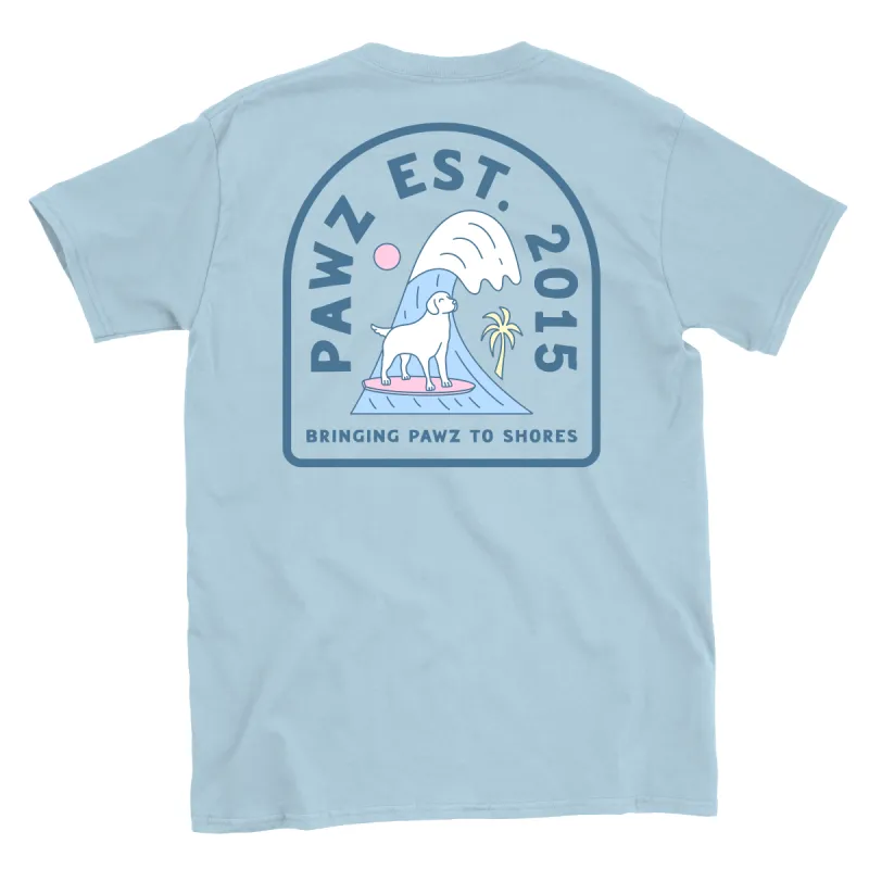 Catch'in Waves (Adult Short Sleeve T-Shirt) sold by PAWZ