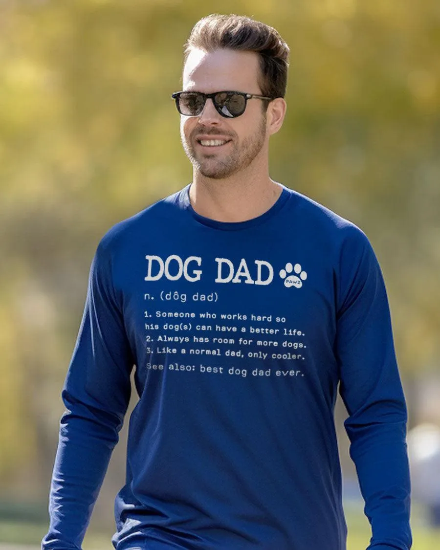 Dog Dad Definition Long Sleeve T-Shirt sold by PAWZ product image thumbnail 3