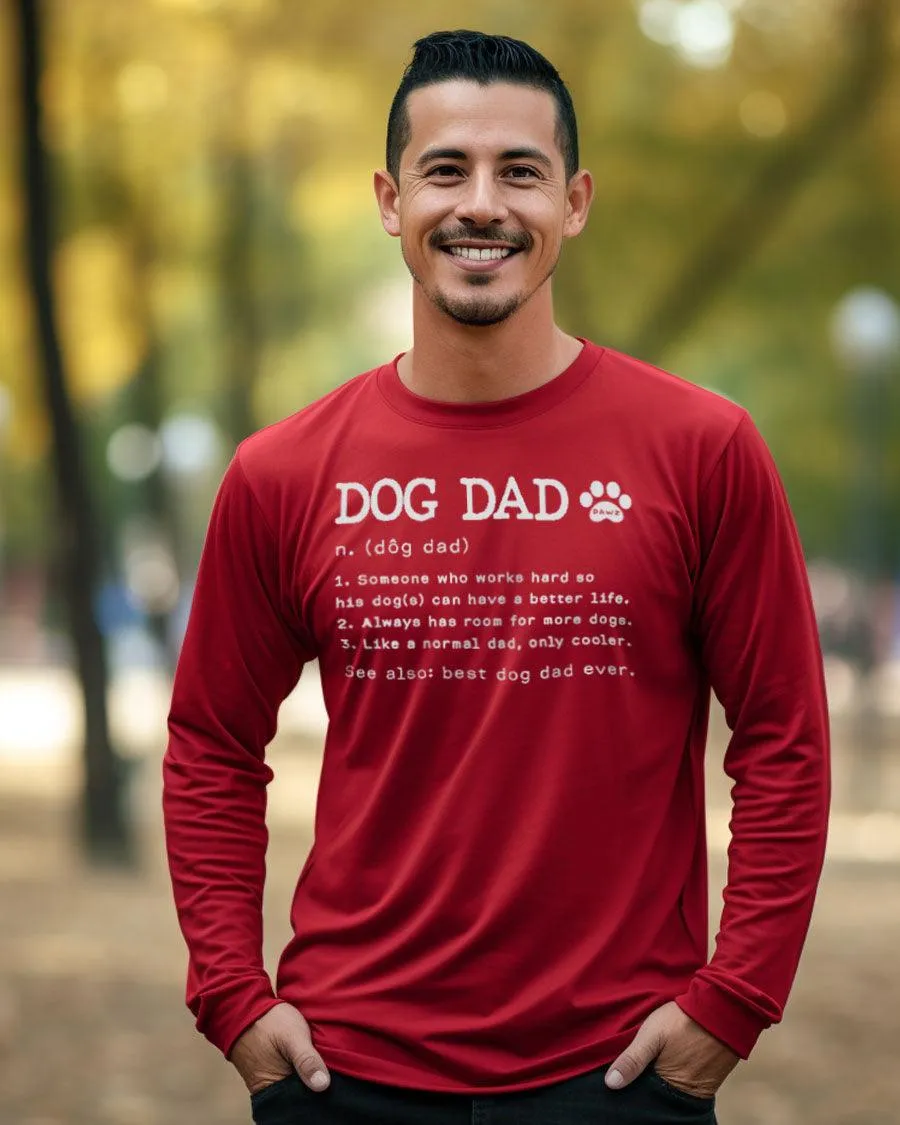 Dog Dad Definition Long Sleeve T-Shirt sold by PAWZ product image thumbnail 2