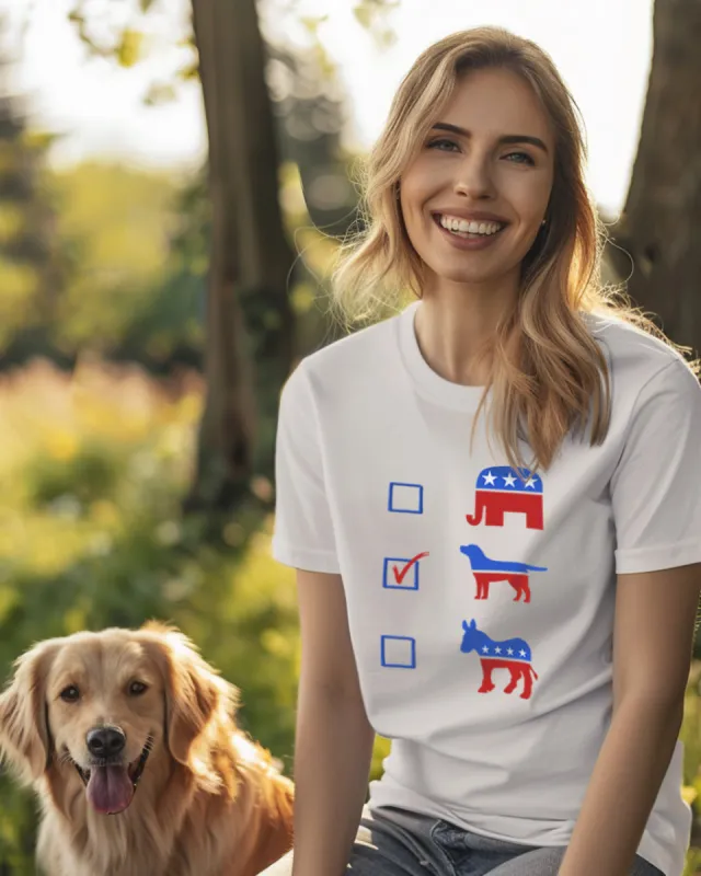 Vote Dogs 2024 Tee sold by PAWZ