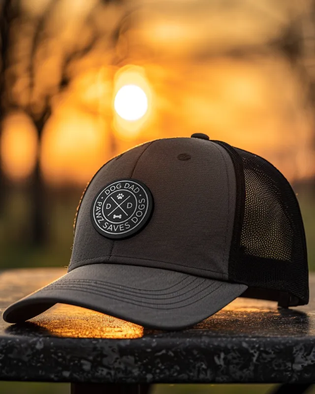 Hipster Dog Dad Patch Hats sold by PAWZ