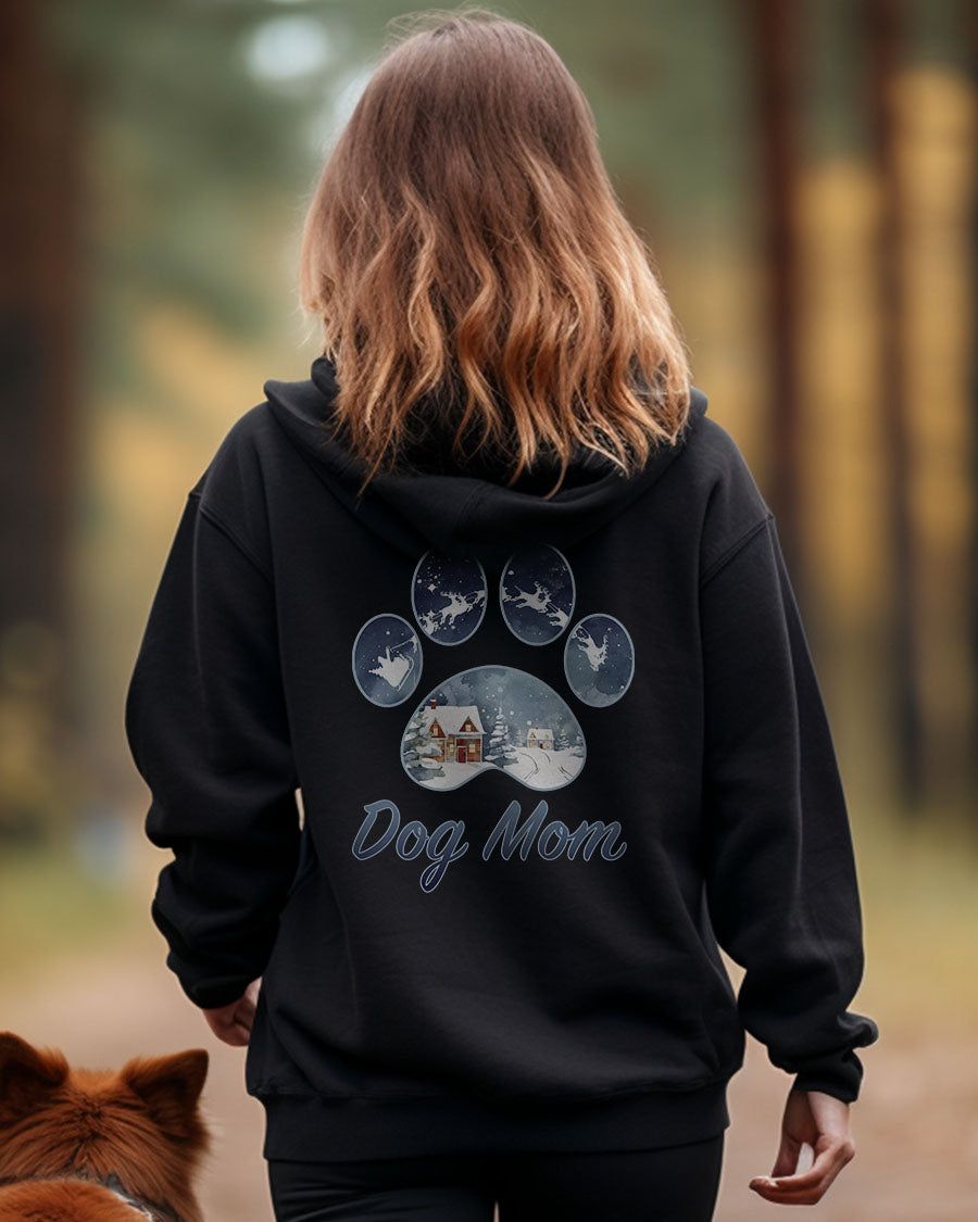 Dog Mom Santa Scene Back Print Hoodie sold by PAWZ